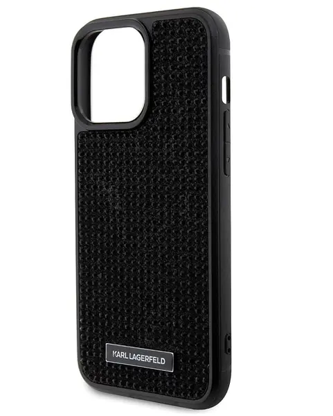 Case Original Karl Lagerfeld Negro Brillante Iphone 16pro+