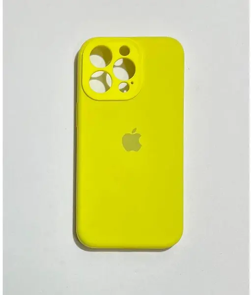 Silicon Case Amarillo Protector Cámara Iphone 16pro+