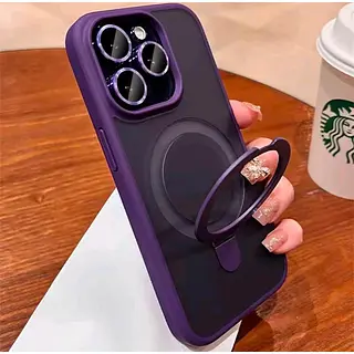 Case Magsafe Morado Mate Protector Cámaras Iphone 11