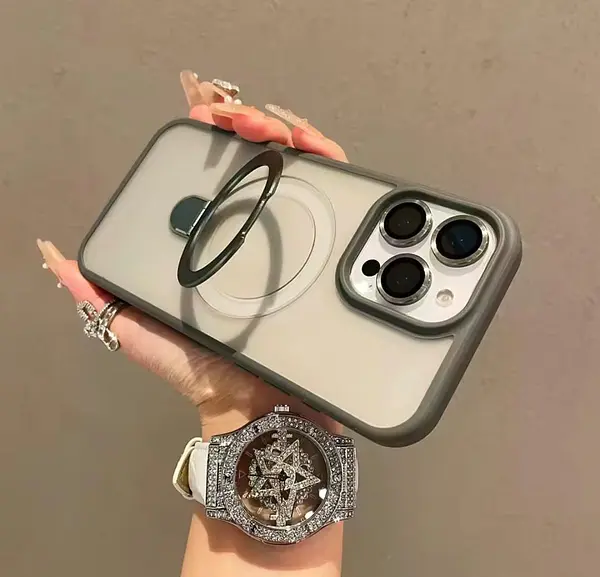 Case Magsafe Gris Mate Protector Cámaras Iphone 11
