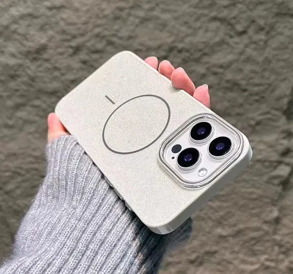 Case Magsafe Antishok Brillante Blanco Iphone 14pro+