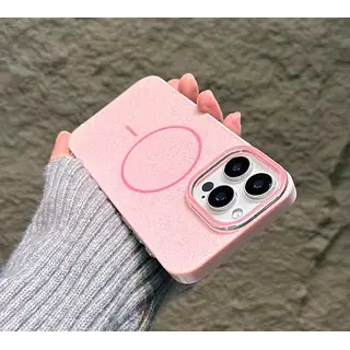 Case Magsafe Antishok Brillante Rosado Iphone 14pro+