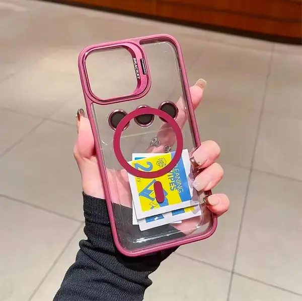 Case Magsafe Borde Vinotinto Protector Cámaras Iphone 12pro+