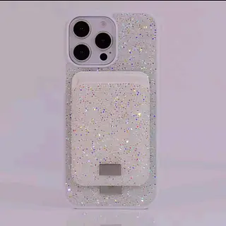 Case Diseño Swarovski Tarjetero Blanco Iphone 14 Pro+