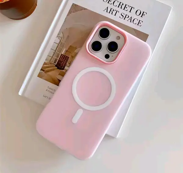 Case Rosado Claro Antishok Magsafe Mate Iphone 14