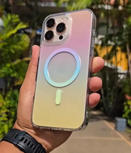Case Transparente Degrade Tricolor Magsafe Iphone 11