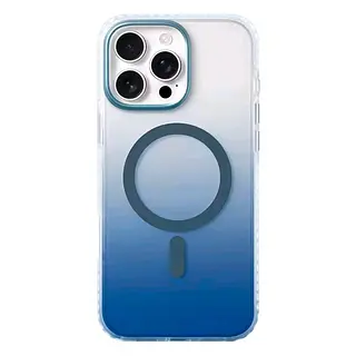 Case Borde Azul Mate Magsafe Iphone 16pro+