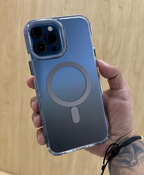Case Borde Gris Mate Magsafe Iphone 14pro+