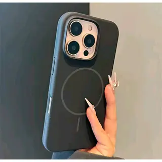 Silicon Case Magsafe Negro Iphone 16pro+