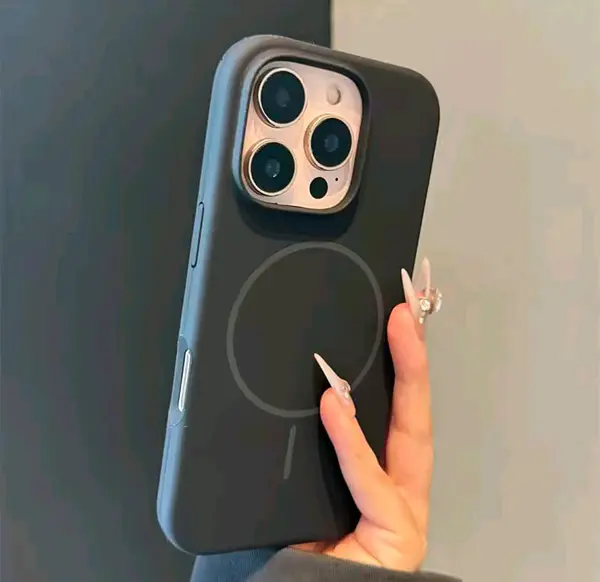 Silicon Case Magsafe Negro Iphone 16pro+