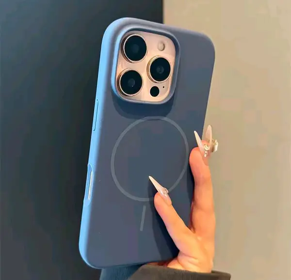 Silicon Case Magsafe Azul Iphone 14pro+