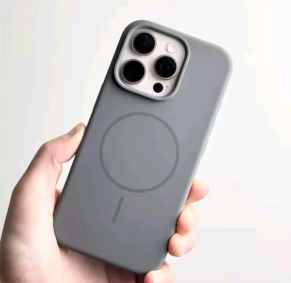 Silicon Case Magsafe Gris Iphone 14pro+
